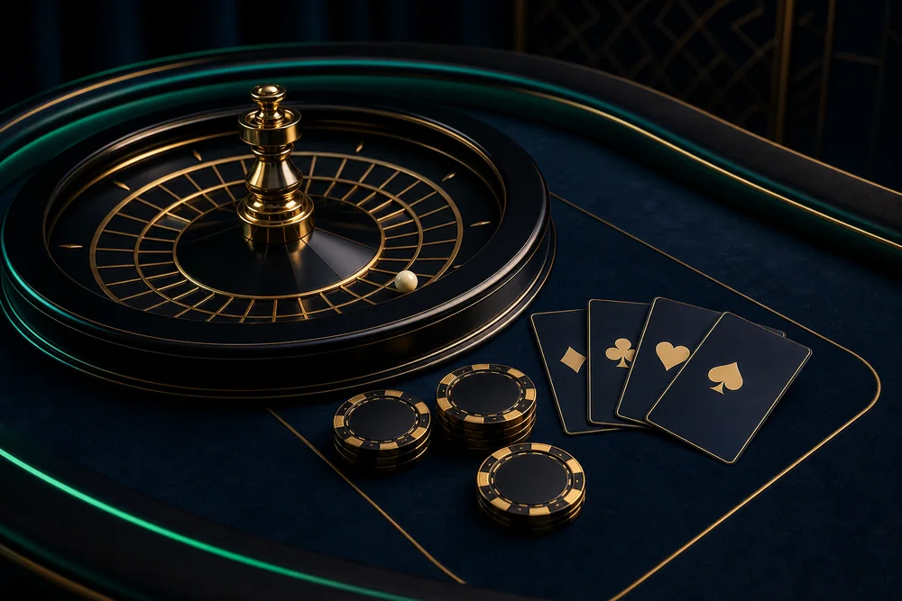 Bàn casino G28 trên giao diện di động tông xanh ngọc và vàng